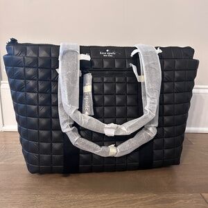 Kate Spade Camden Quilted Extra Large Tote - Black